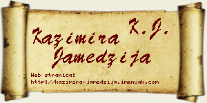 Kazimira Jamedžija vizit kartica